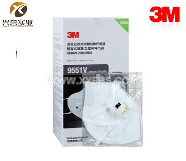 3M 9551V 耳戴式自吸過濾式防顆粒物呼吸器 （單片裝）